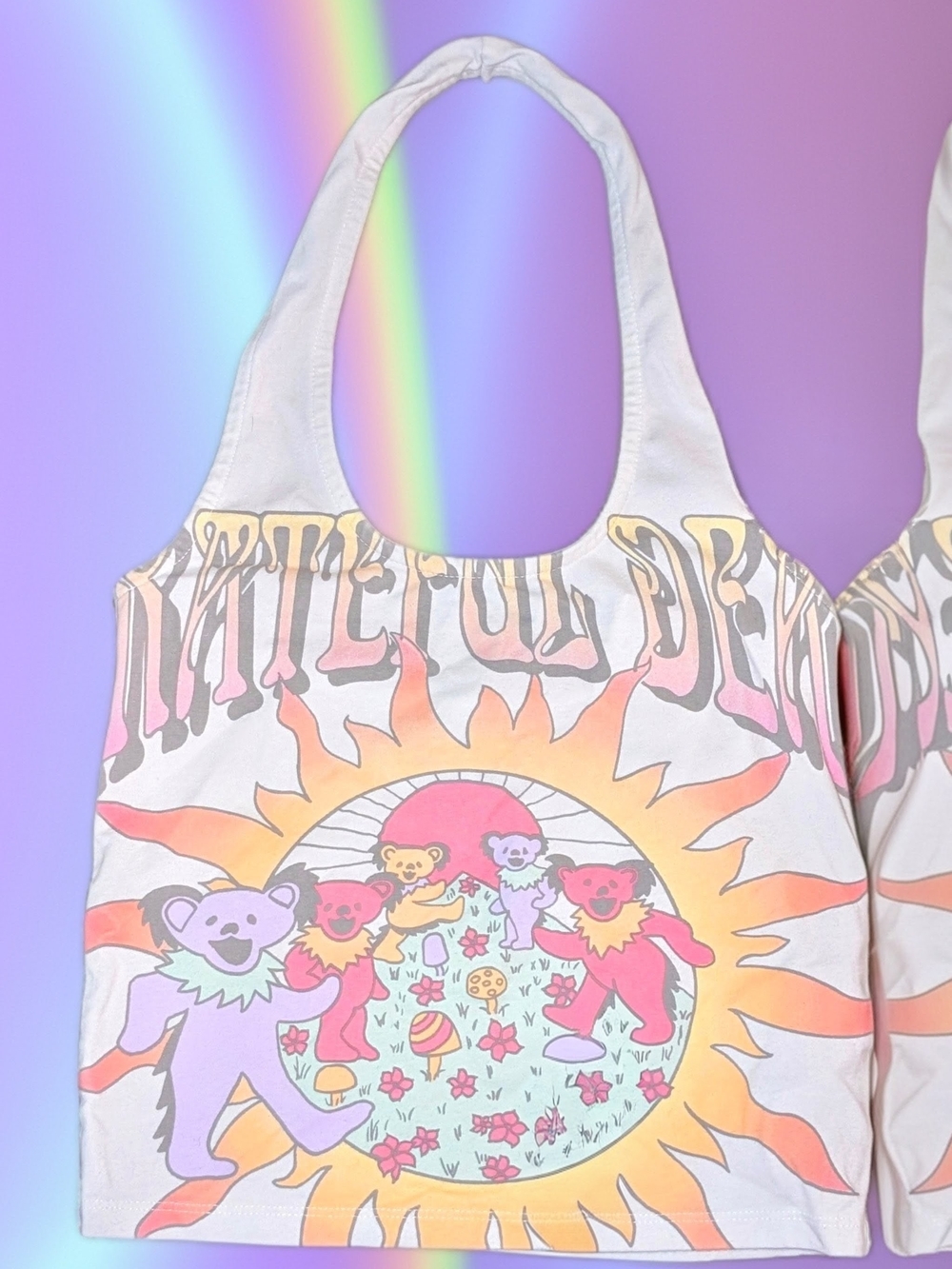 Grateful Dead Dancing Bears Crop Top